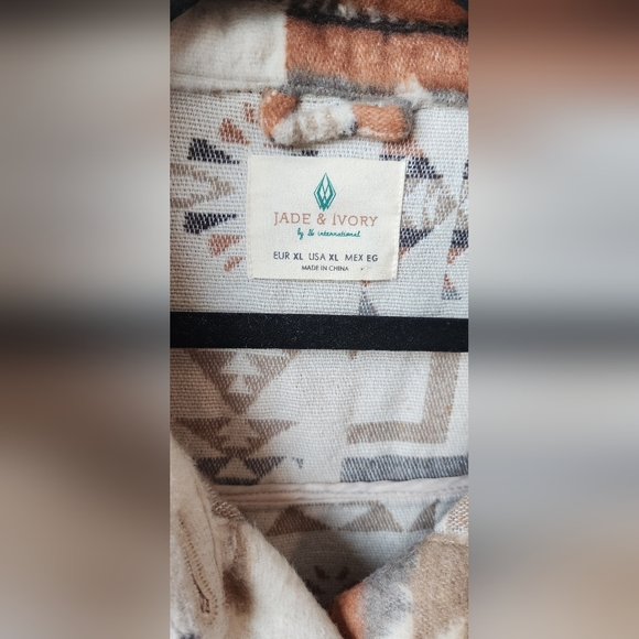 Jade & Ivory Western Aztec Pendleton Print Shacket XL NWOT - Picture 9 of 11